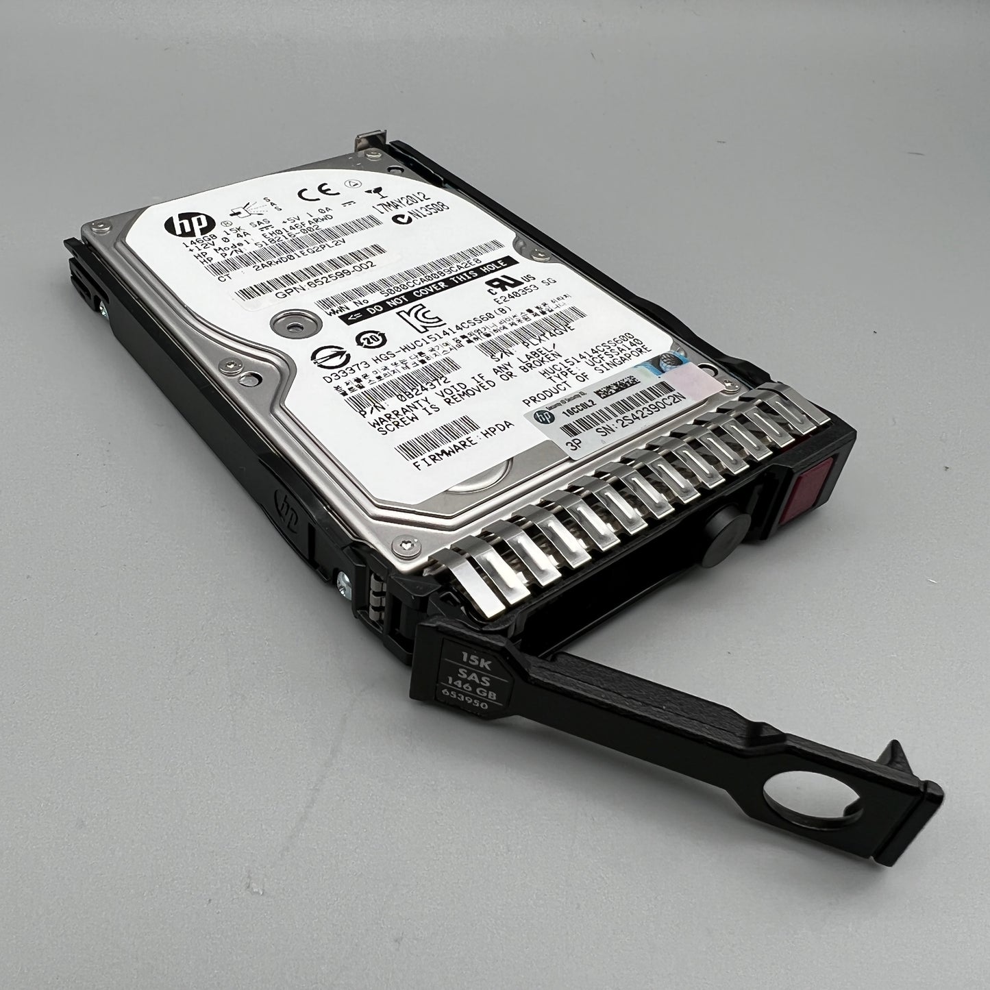 HP 146GB 15K SAS 2.5in with tray HOT pluggable 652599-002 518216-002 653950