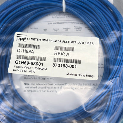 HPE Premier Flex MPO to 4xLC 50Meter Cable Q1H69A Q1H69-63001 873188-001 New