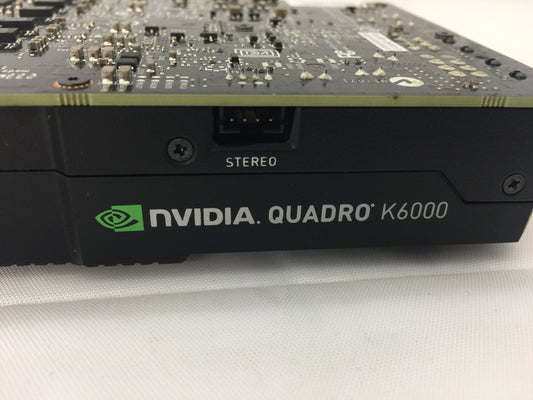 HP 762007-001 Nvidia Quadro K6000 12GB GDDR5 PCIe 3.0 x16 GPU Kepler Graphics Processing Unit Video Adapter 900-52081-0050-001