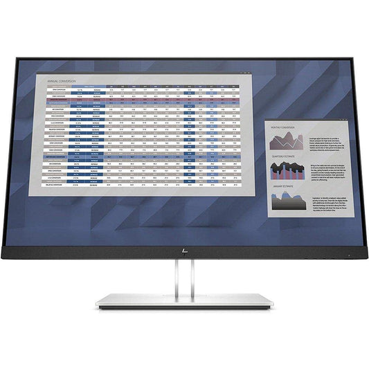 HP EliteDisplay E27 G4 27 Inch IPS LED Backlit Monitor, FHD 1920 x 1080, Blue Light Filter, HDMI, VGA, DisplayPort OPEN BOX