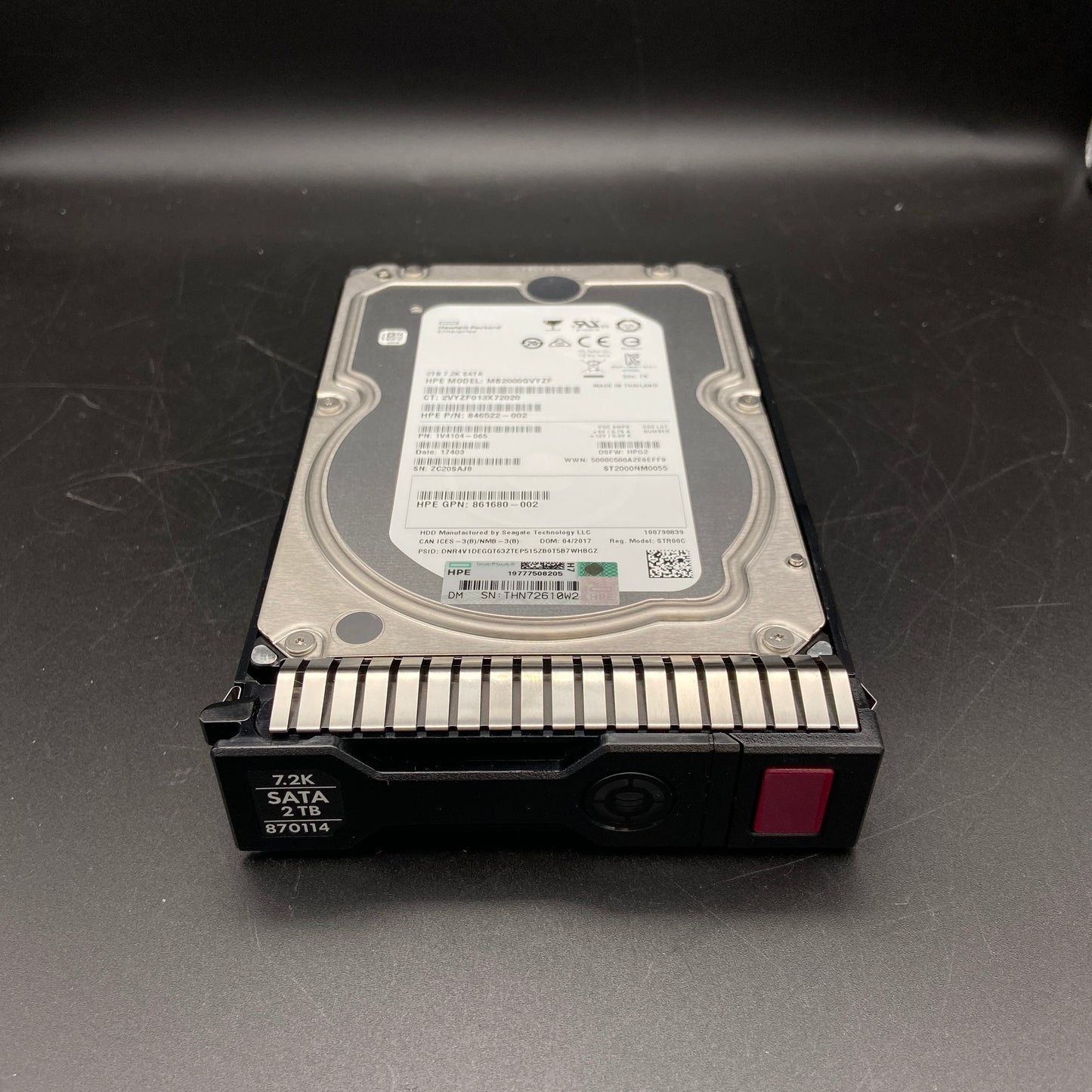 HPE 2TB 7200rpm SATA 3.5-inch 870072-B21 LFF SC SPCL HDD(846522-002)(870114)