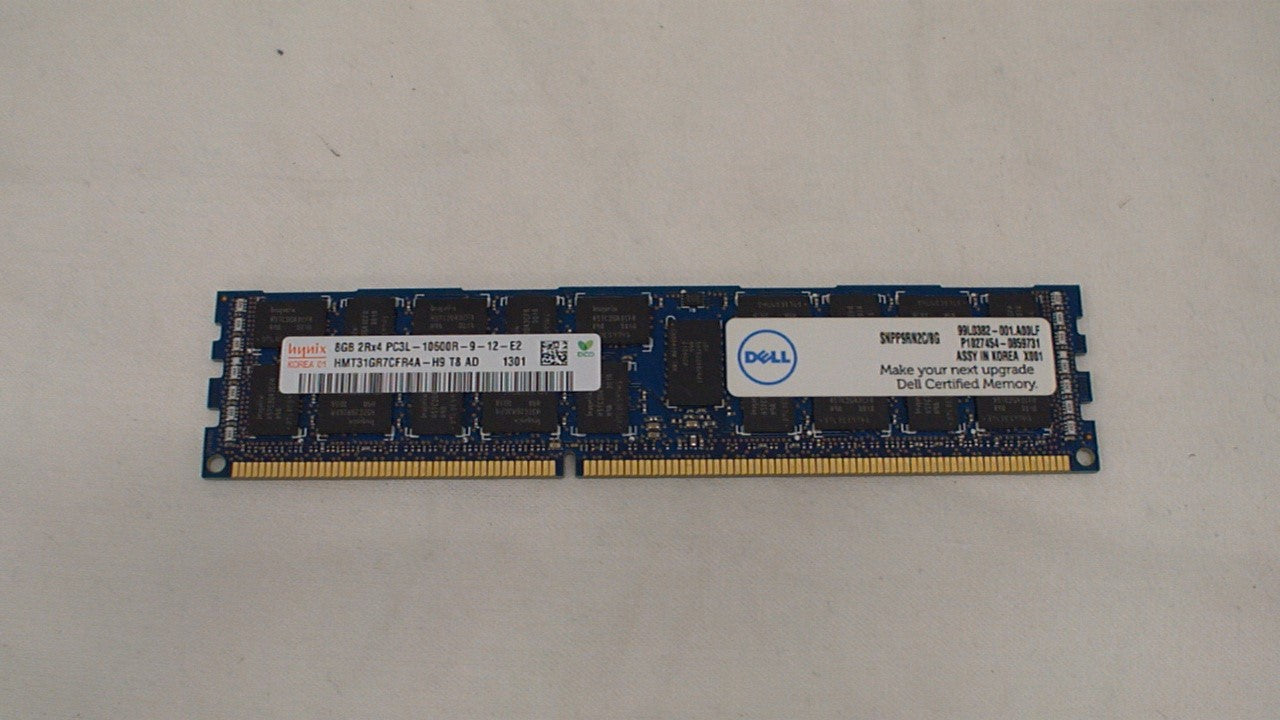 Hynix HMT31GR7CFR4A-H9 8GB DDR3 1333 ECC REG  Memory Used