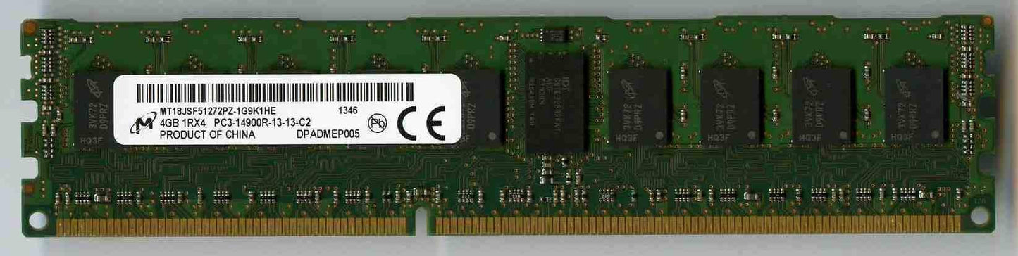 MICRON MT18JSF51272PZ-1G9K1HE PC3-14900R DDR3-1866 4GB ECC REG 1RX4