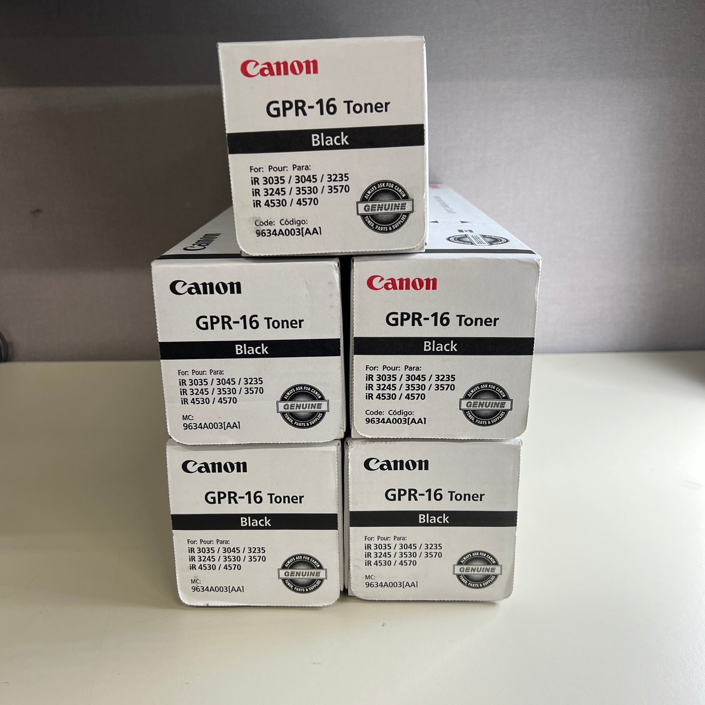 Canon GPR-16 Black Toner 9634A003AA CNMGPR16 Cartridge GENUINE Parts