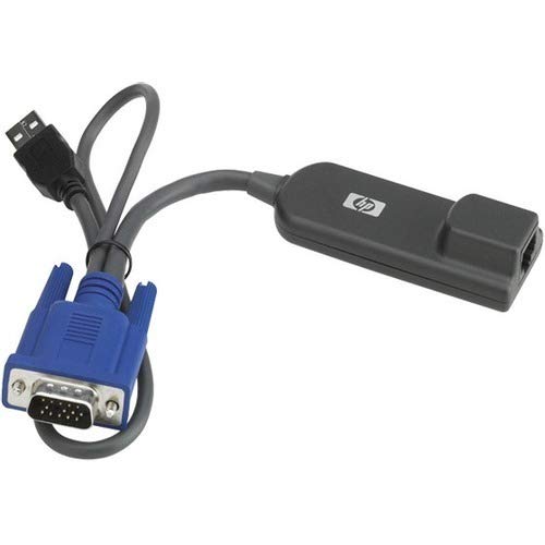 Hewlett-Packard AF628A  KVM Console USB Interface Adapter 1 Computer(s) - 1 x Network (RJ-45) - 1 x USB - 1 x VGA