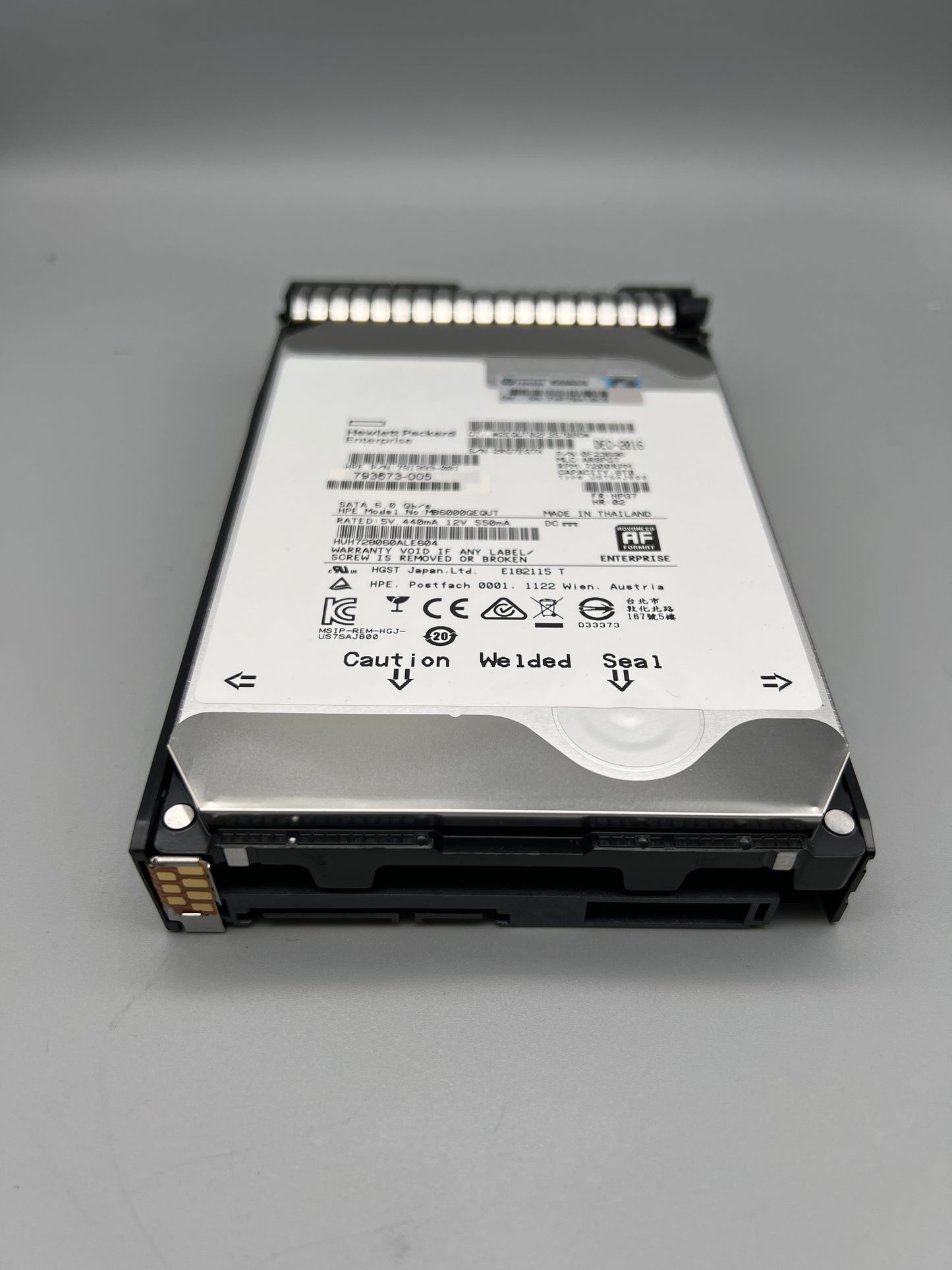 793673-005 HPE 6TB SATA 6G 7.2K LFF SC He 512e HDD