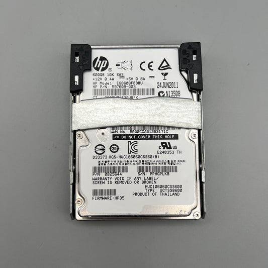 HP 600GB 10K RPM SAS with tray HOT-SWAP 642108-001 597609-003 507129-014