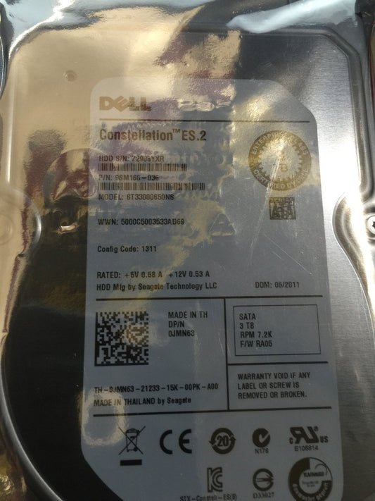 Seagate ST33000650NS Constellation ES.2 3 TB 3.5 inch Internal Hard Drive