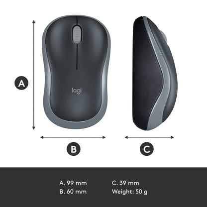 Logitech M185 Wireless Mouse, used