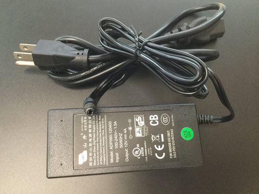 ADP060-120400 AC/DC ADAPTER 12V, 4A, 48W