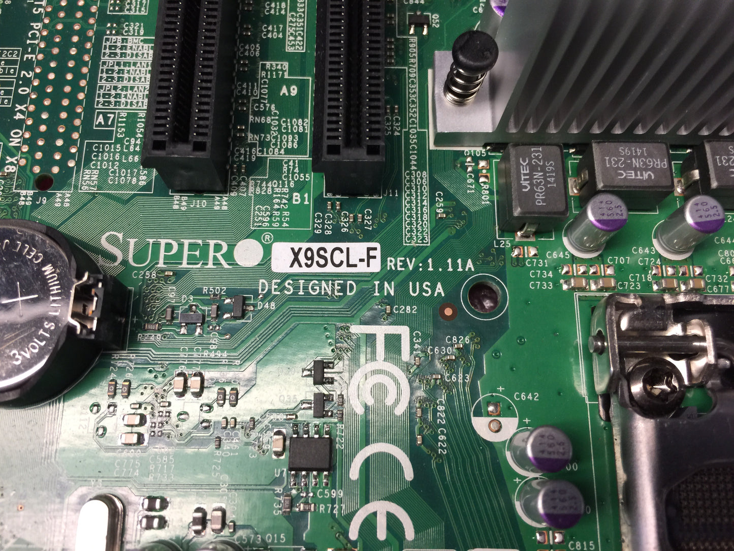 SUPERMICRO MBD-X9SCL-F LGA 1155 Intel C202 Micro ATX Intel Xeon Used