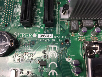 SUPERMICRO MBD-X9SCL-F LGA 1155 Intel C202 Micro ATX Intel Xeon Used
