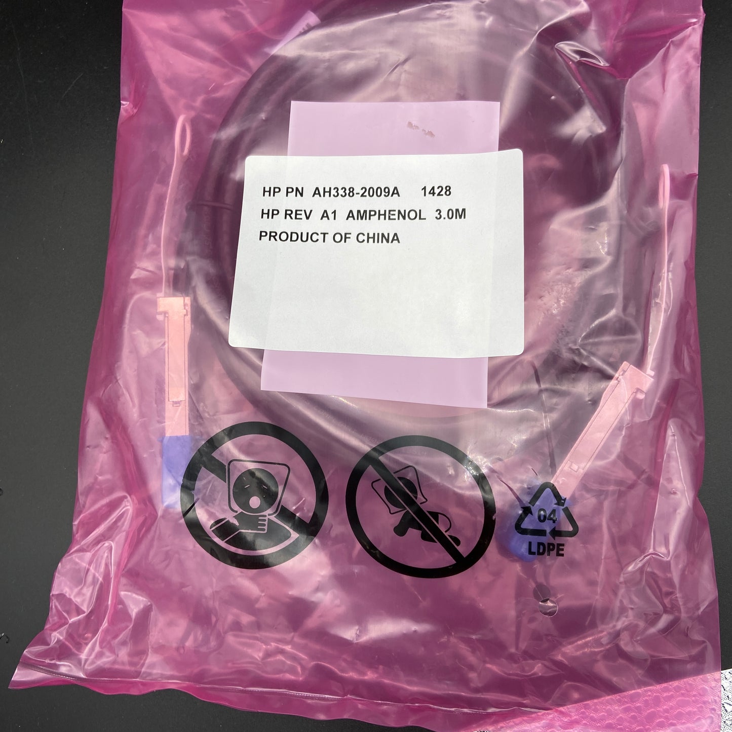 Brand New HP AH338-6909A CBL DDR/QDR QSFP IB-Cu 3m 28AWG(AH338-2009A)