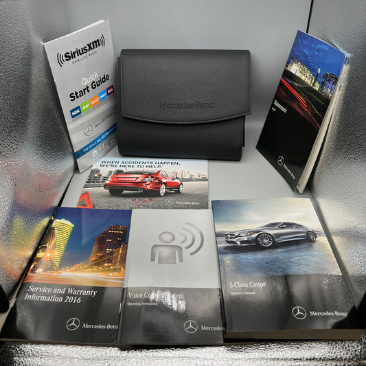 Genuine 2016 Mercedes-Benz S-Class Coupe Operator's Manual with OEM leather case
