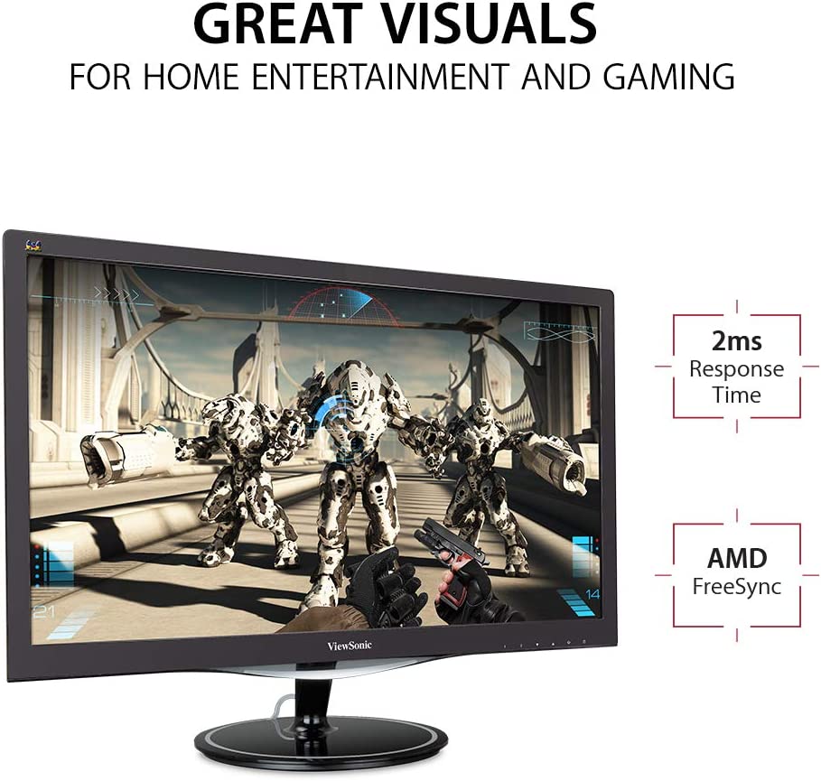 ViewSonic VX2757-MHD 27-inch 1920x1080 75Hz FHD LED Gaming Monitor Used Grade B