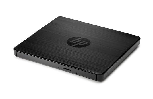 HP External Portable Slim CD/DVD RW Write/Read Drive, USB, Black (F2B56AA)