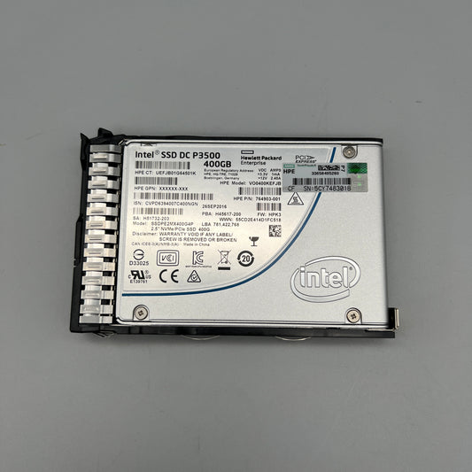 Intel SSD P3500 | HP 400GB NVMe PCIE SFF SC2 SSD 764904-B21 Read Intensive