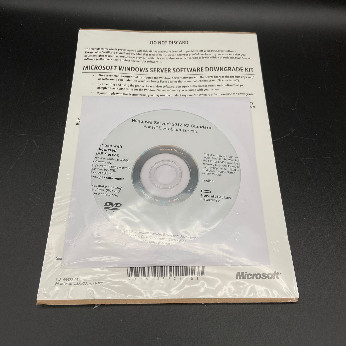 Windows Server 2012 R2 Standard For HPE ProLiant servers HP OEM 871708-B22