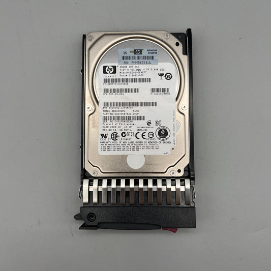HP 300GB 10K SAS HDD w/tray HOT-PLUG 518011-002 507129-004 EG0300FARTT