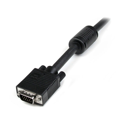 StarTech.com 10 ft. (3 m) VGA to VGA Cable - HD15 Male to HD15 Male - Coaxial High Resolution - VGA Monitor Cable (MXT101MMHQ10) Black