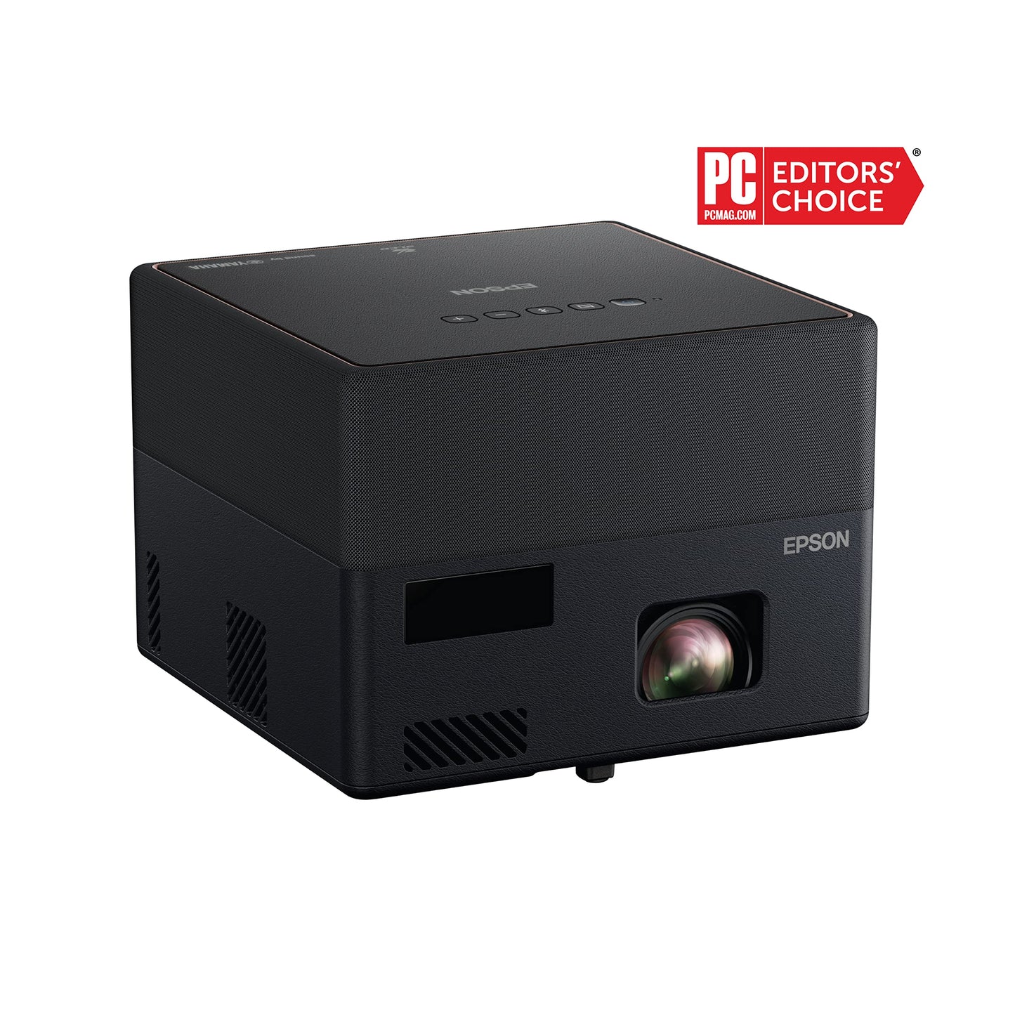 Epson EpiqVision Mini EF12 Smart Streaming Laser Projector, HDR, Android TV, Portable, sound by Yamaha, 3LCD, Full HD 1080p, 1000 lumens Color and White Brightness Bluetooth support Black Small