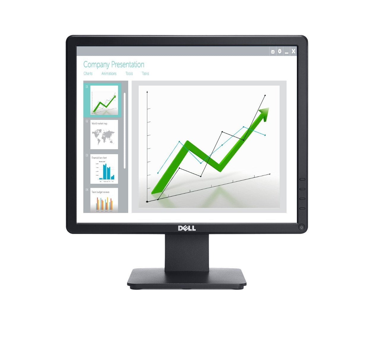 Dell E1715S E Series 17'' LED-Backlit LCD Monitor, Black, used Grade A