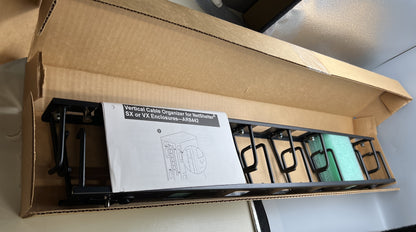 Brand New APC AR8442 Vertical Cable Organizer , Rackmount, 8 Cable Rings, Zero U