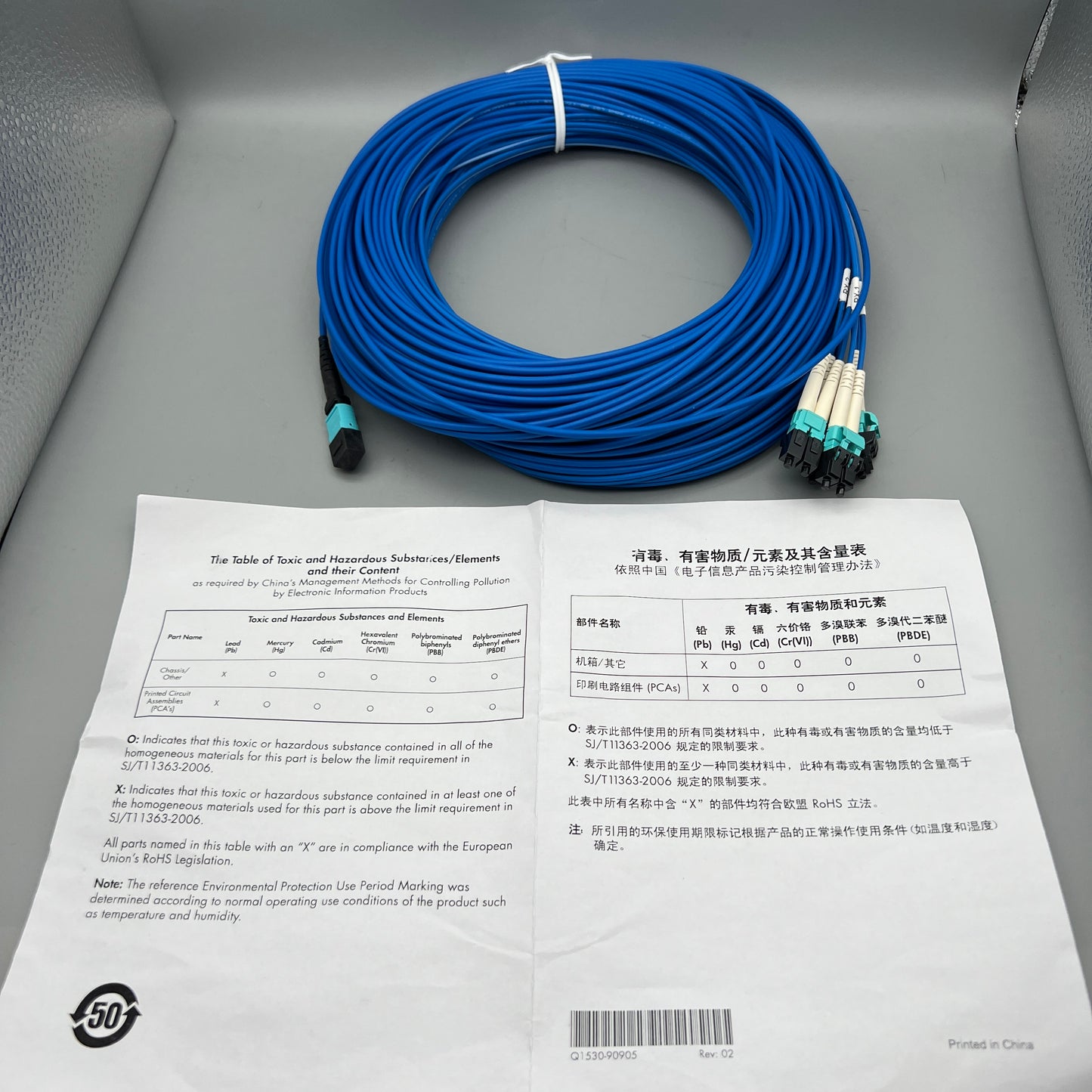 HPE Premier Flex MPO to 4xLC 50Meter Cable Q1H69A Q1H69-63001 873188-001 New