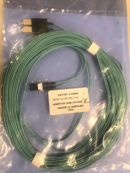 Anixter #246805 50/125 LC*CS*DPX- 10M 949976-000