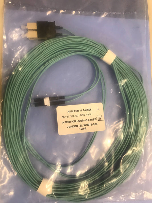 Anixter #246805 50/125 LC*CS*DPX- 10M 949976-000