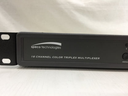 Speco RMX-16CD 16 Channel Color Duplex Multiplexer BNC Composite used