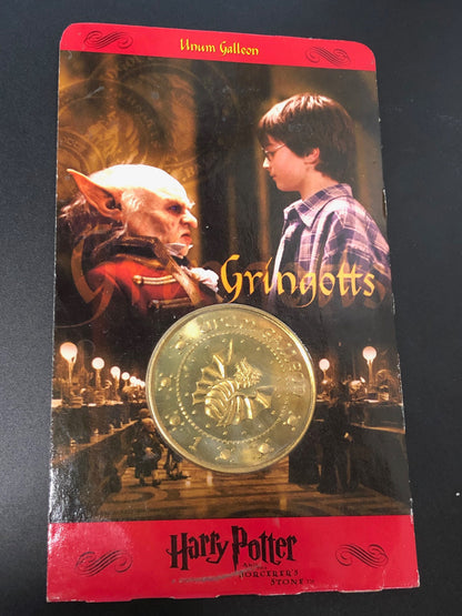 Harry Potter Gringotts Unum Galleon Golden Coin