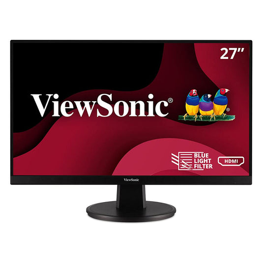 ViewSonic VA2746MH-LED 27 Inch Full HD 1080p LED Monitor with HDMI and VGA Inputs for Home and Office Black used Grade B