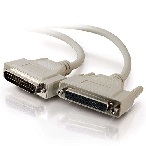 C2G 02658 DB25 M/F Serial RS232 Extension Cable, Beige (15 Feet, 4.57 Meters)
