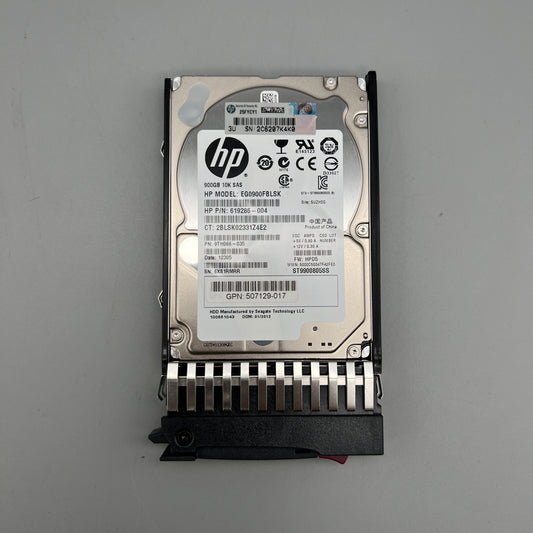 HPE 900GB 10K SAS 2.5-inch OEM HDD with tray HOT-Pluggable 507129-017 619286-004