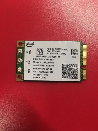 Intel WIFI Link 5300 Wireless Network Adapter 43Y6495 506679-001