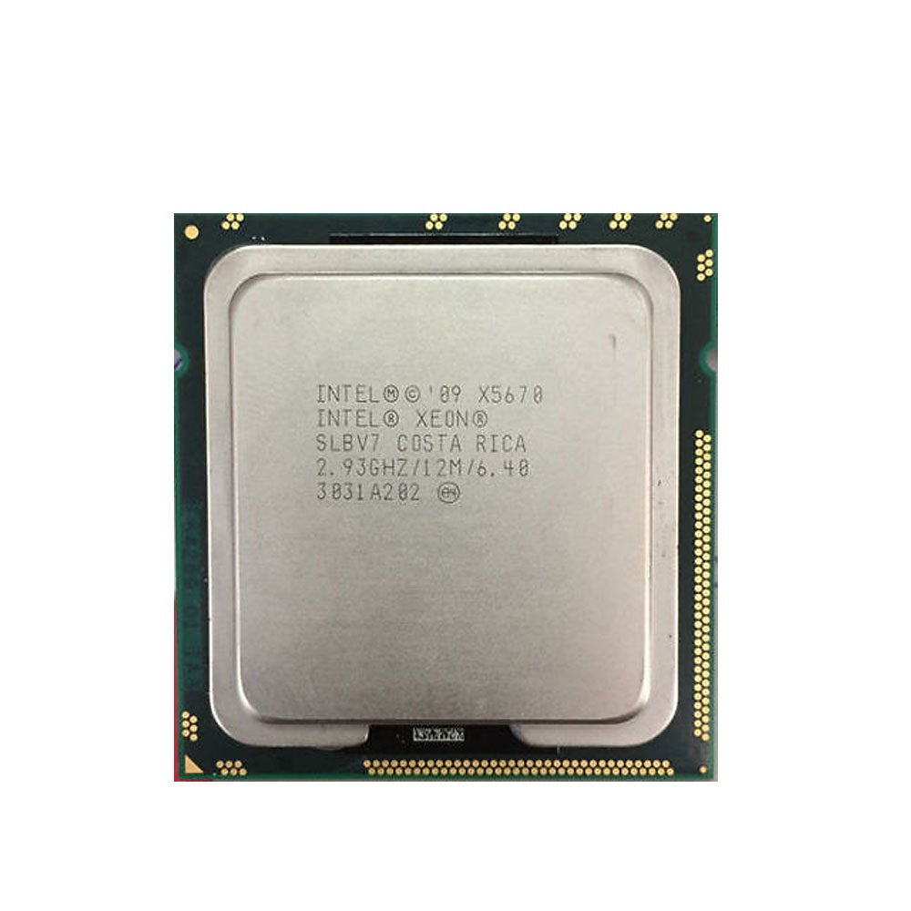 Intel Xeon SLBV7 X5670 2.93GHz 6.4GT/s 12MB L3 Cache Socket LGA1366 Used