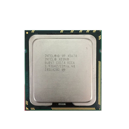 Intel Xeon SLBV7 X5670 2.93GHz 6.4GT/s 12MB L3 Cache Socket LGA1366 Used