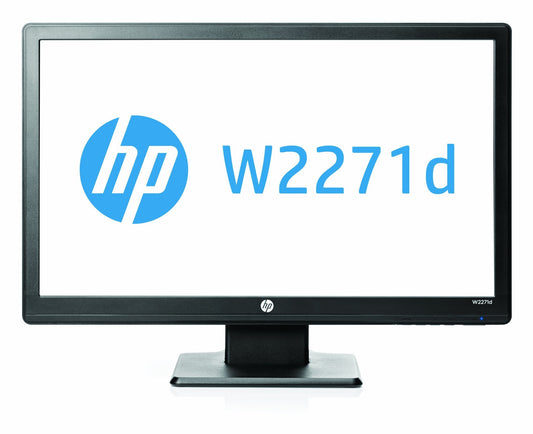 HP W2271d 21" LED Monitor, 60Hz, 200nits, 1920x1080, Used Grade A