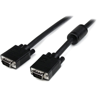 StarTech.com 10 ft. (3 m) VGA to VGA Cable - HD15 Male to HD15 Male - Coaxial High Resolution - VGA Monitor Cable (MXT101MMHQ10) Black