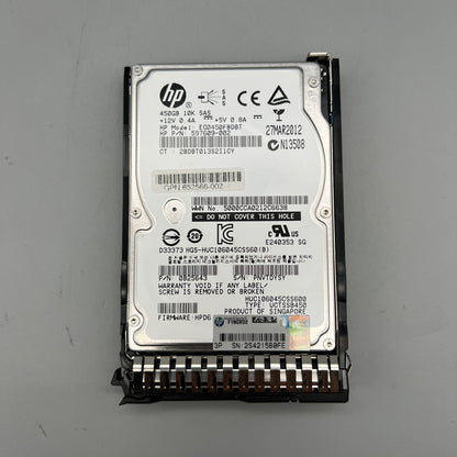 HP 450GB 10K SAS with tray HOT-PLUG 597609-002 652566-002 653956 EG0450FBDBT