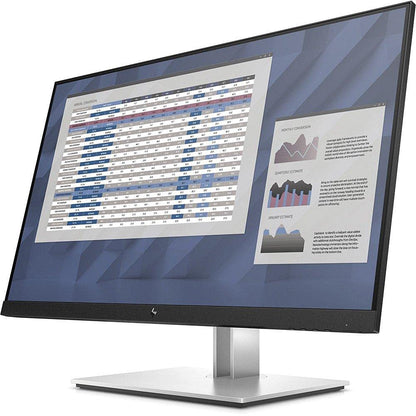 HP EliteDisplay E27 G4 27 Inch IPS LED Backlit Monitor, FHD 1920 x 1080, Blue Light Filter, HDMI, VGA, DisplayPort OPEN BOX