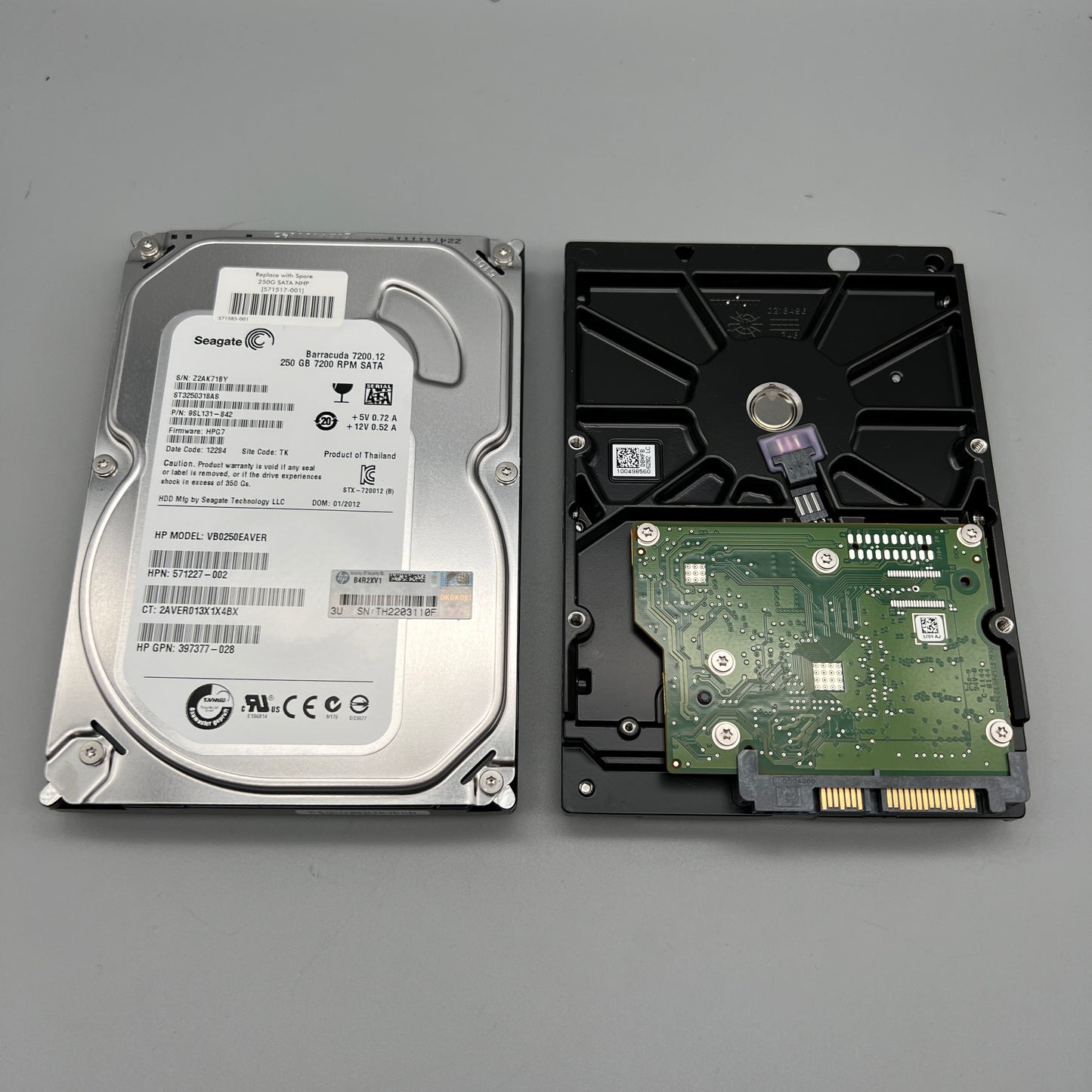 Seagate | HP 397377-028 250GB 7200RPM 3Gbps SATA NHP LFF 3.5" HDD 571227-002 571517-001