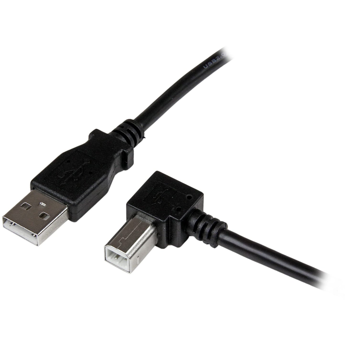 StarTech.com 1m USB 2.0 A to Right Angle B Cable Cord - 1 m USB Printer Cable - Right Angle USB B Cable - 1x USB A (M), 1x USB B (M) (USBAB1MR)