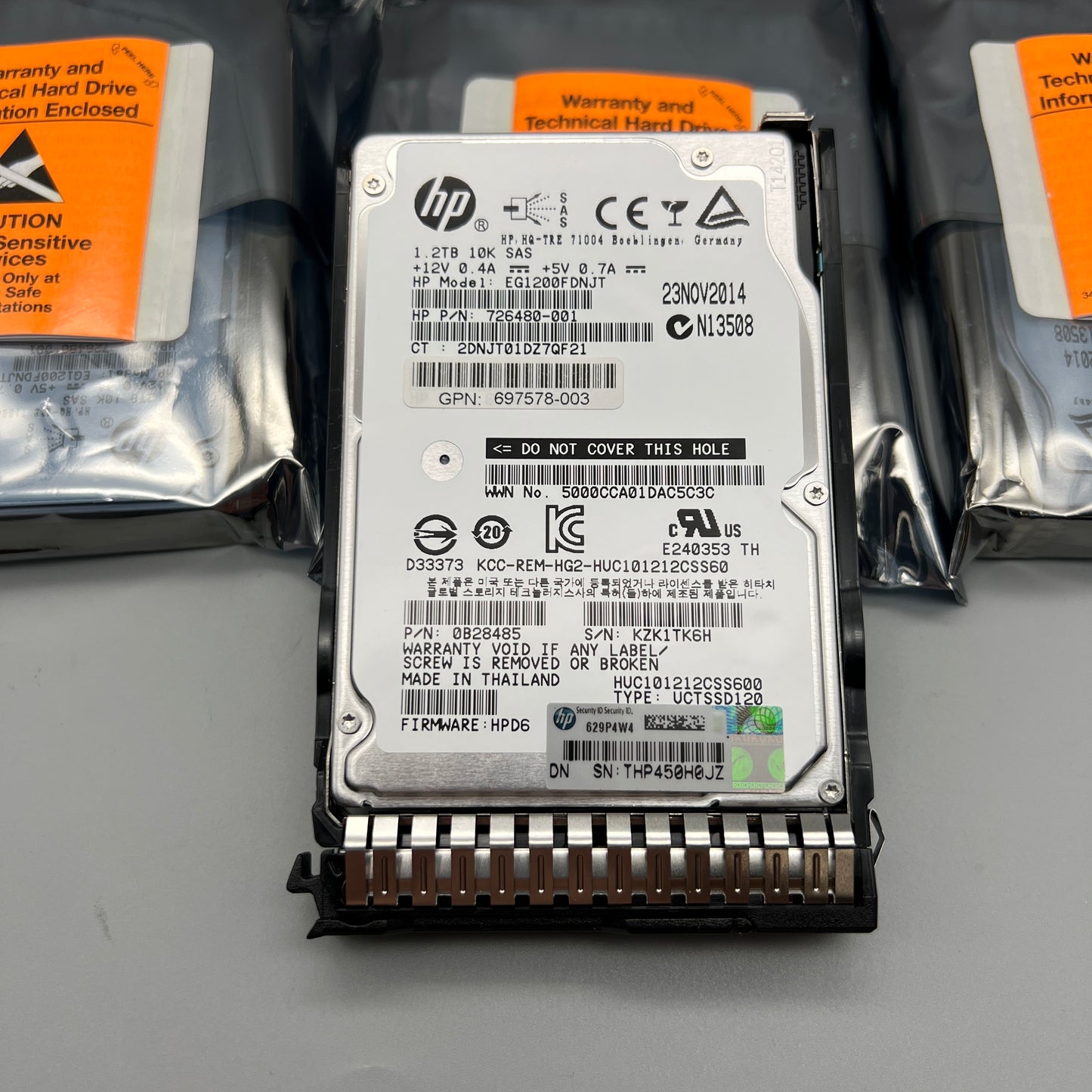 HP 1.2TB 10K SAS 2.5" With Tray Hot-Plug SC 697578-003 726480-001 718292
