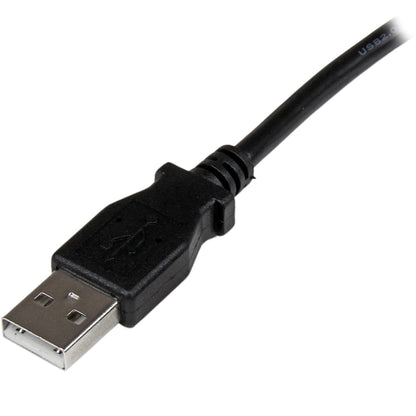 StarTech.com 1m USB 2.0 A to Right Angle B Cable Cord - 1 m USB Printer Cable - Right Angle USB B Cable - 1x USB A (M), 1x USB B (M) (USBAB1MR)