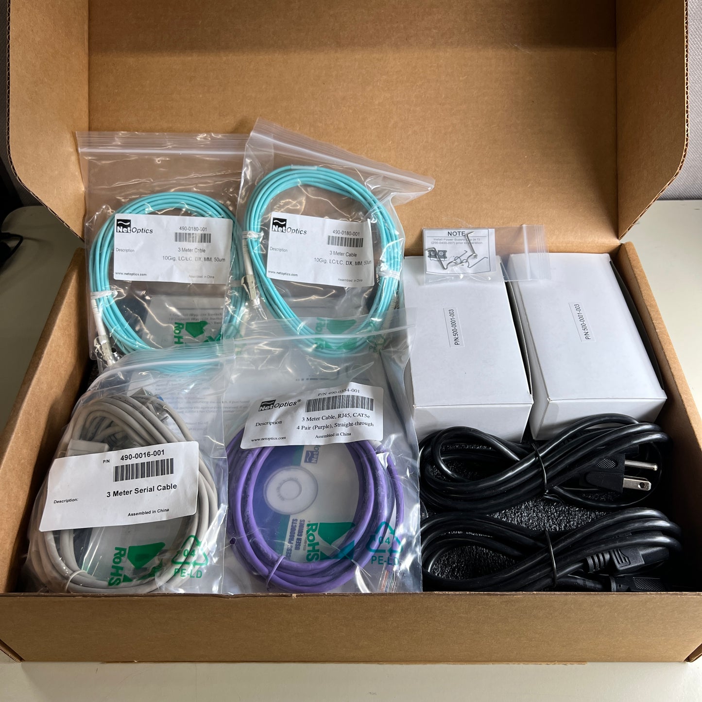 NetOptics ixia iBypass 10 GigaBit Active Switch SR IBPO-HB50SR-XFP w/XFPs 50μm