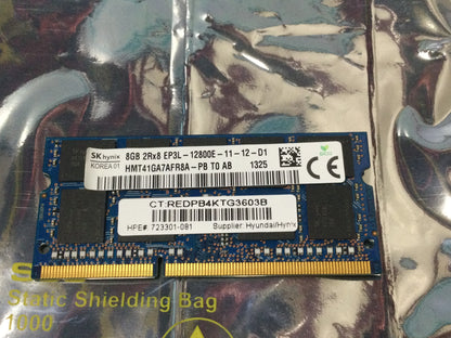 HP 723301-081 8GB 2Rx8 PC3L-12800E 1600MHz LV ECC UNBUFFERED Server MEMORY