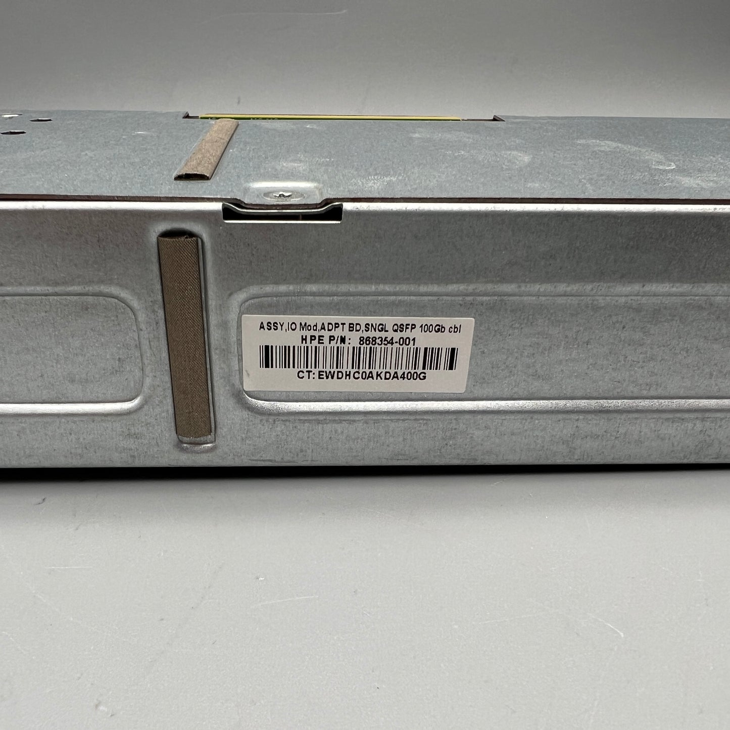 HPE ASSY, I/O Mod, ADPT BD, SNGL QSFP 100Gb cbl P/N: 868354-001