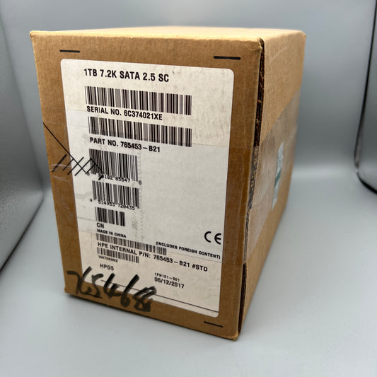 Brand New HP 1TB 7.2K 2.5 SATA 6G 512e 765453-B21 ProLiant HDD